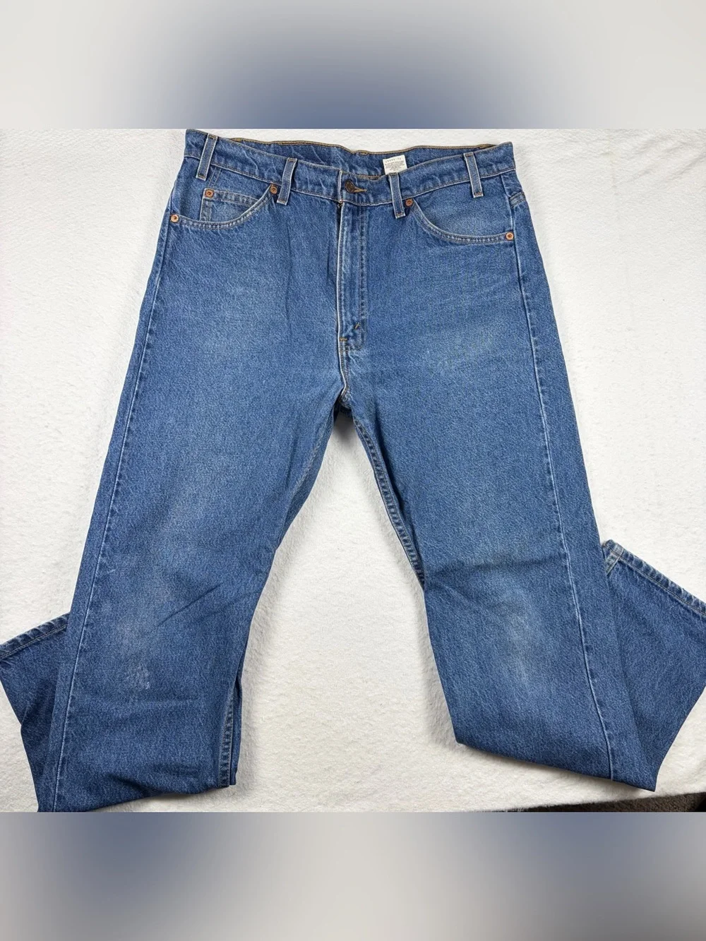 Vintage Levis Jeans Mens 36x32 Blue 90s Orange Tab 505 Straight leg Made Mexico